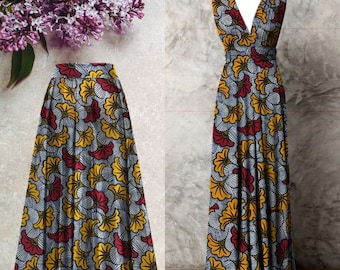 Afrikanisches Kleid – Wachskleid – Lendenschurzkleid – Infinity-Kleid – wandelbar – mehrere Farben erhältlich