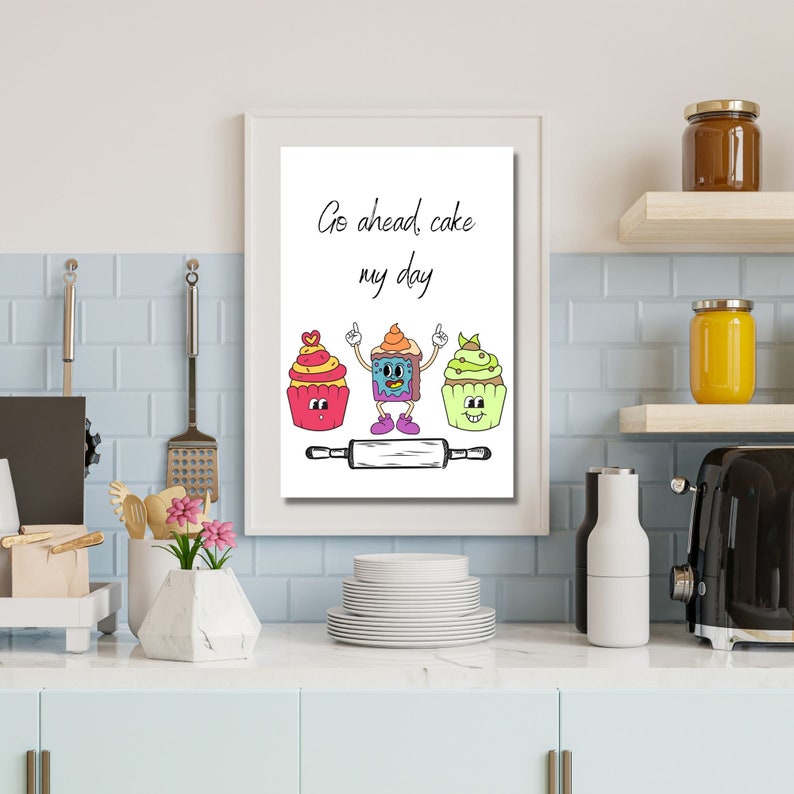 Funny Kitchen Wall Art Bundle Housewarming Gift for Chef Etsy