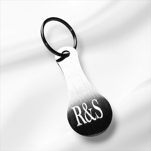 Winkelwagenoplosser sleutelhanger met gepersonaliseerde gravure