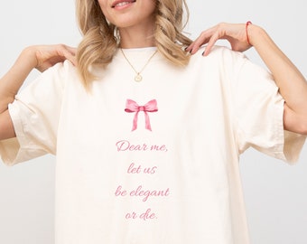 Little Women Comfort Colors®-skjorta Ljus Academia Coquette Core Little Women-present Louisa M Alcott-present Amy March litterär present boklig present