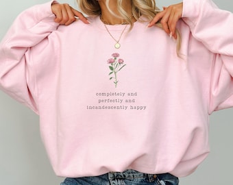 Pride and Prejudice Sweatshirt Jane Austen Light Academia Bookish Gift Literary Gift Romantic Literature English Teacher Author Cottagecore