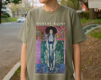 Comfort Colors® Gustav Klimt Adele Light Academia Dark Academia Ropa indie Art Hoe Ropa estética Simbolismo Vintage Art Shirt