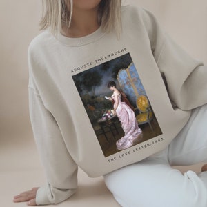 A carta de amor toulmouche camisa estética luz academia camisa artística estética indie roupas presente para arte grande academia escura dia dos namorados