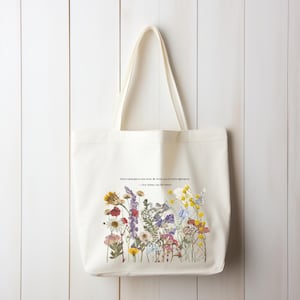 Cartable LOTR Fleurs pressées Cadeau Le Seigneur des anneaux Grand sac fourre-tout Cadeau livresque Tolkien Gandalf pour enseignant Comté de Fondcombe
