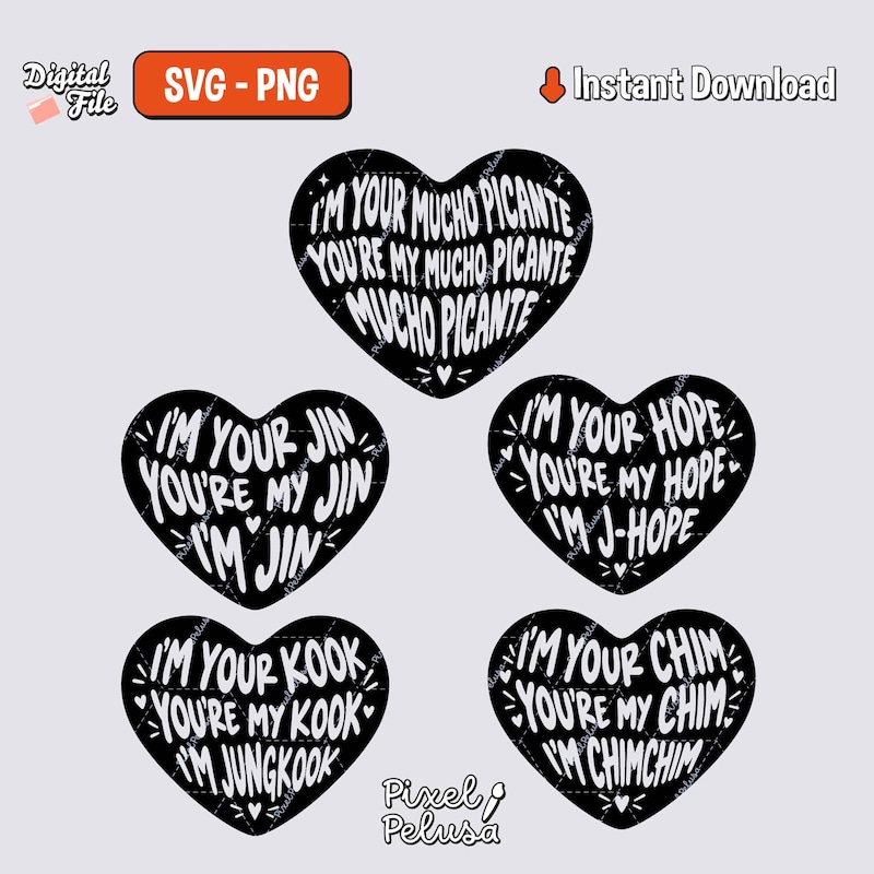 Vinyl Decal Sticker Example Bts Vinyl Template - Etsy - Page 2