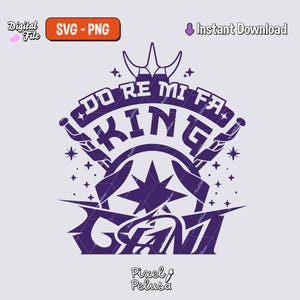 Do re mi fa, king giant | kpop svg | Kpop Decal | digital files for cricut