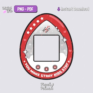 K-Pop Stay Personalisierbarer Rahmen | K-Pop-PNG | Digitale Kpop-Aufkleber | Kpop-Aufkleber
