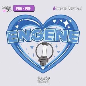 Leuchtstab eng | kpop PNG | Digitale Datei Kpop Sticker | Kpop-Aufkleber