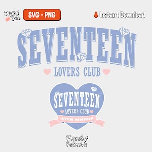 Lovers club carat | kpop SVG | Digital file Kpop Stickers | kpop decal