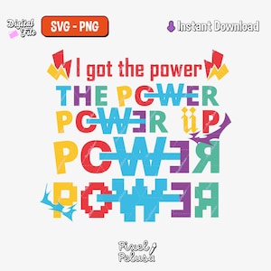 Puissance svg | k-pop SVG | décalcomanie kpop | Fichiers Kpop pour cricut