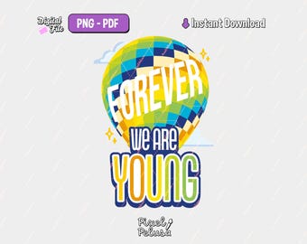 Forever we are young | kpop PNG | Digital Kpop Stickers | kpop decal