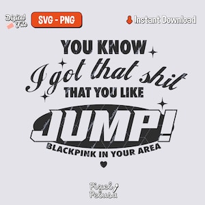 Illustration jump | kpop SVG | kpop decal | Kpop files for cricut