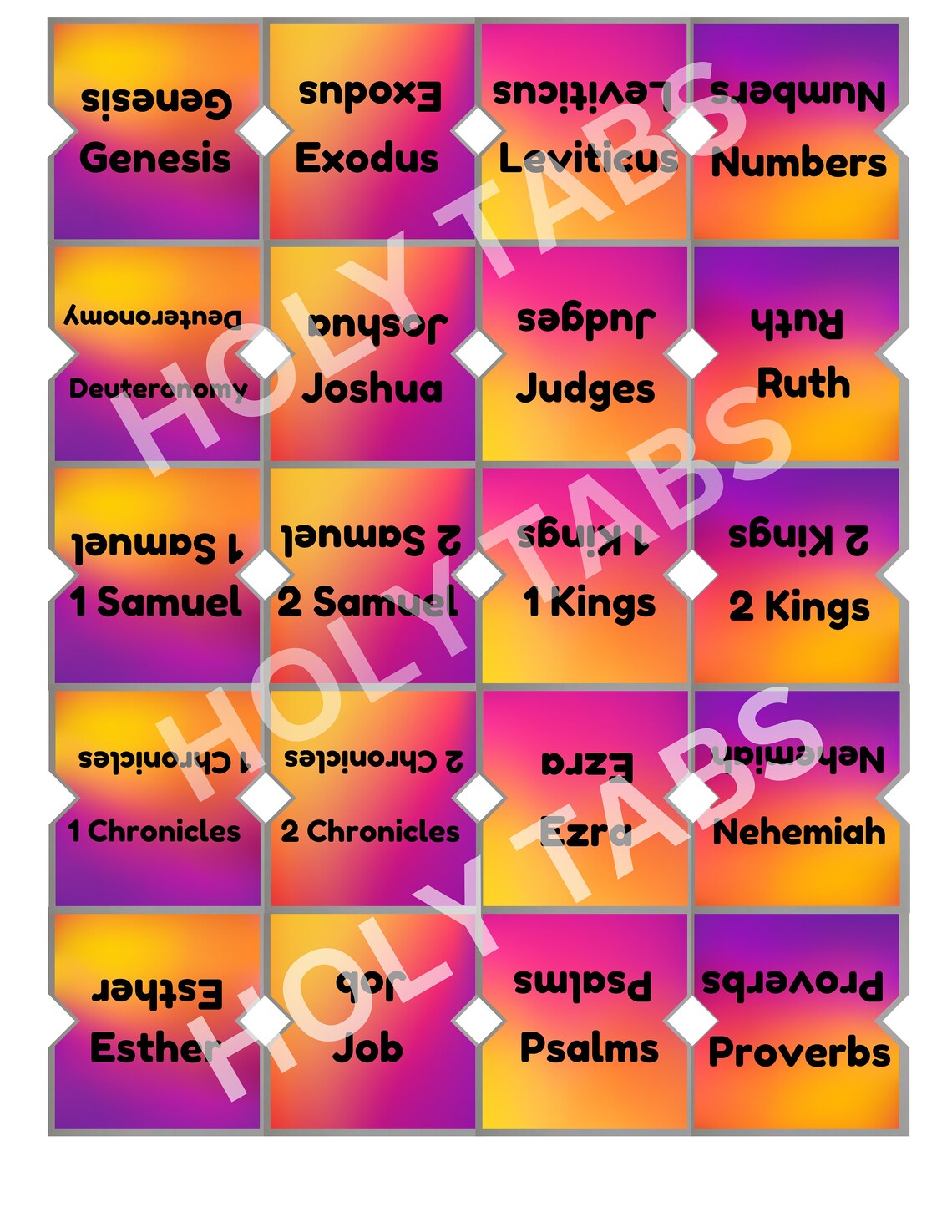Colorful Printable Bible Tabs, Bible Download Prints, Bible Tabs ...