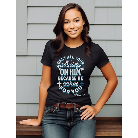 Cast All Your Anxiety Women T Shirt Cast All Your Anxiety Women T Shirt