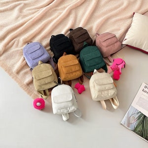 Personalized Kids Mini Backpack: Hand-Embroidered Custom Name Bag zdjęcie 8