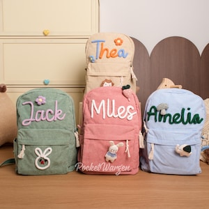 Sac à dos personnalisé pour tout-petit - Cartable personnalisé pour enfants, sac à dos préscolaire avec nom