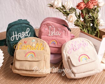 Custom Children&#39;s Backpacks | Personalized Baby Preschool Bags | Cute Mini Backpacks | Ideal Birthday Gifts for Boys and Girls
