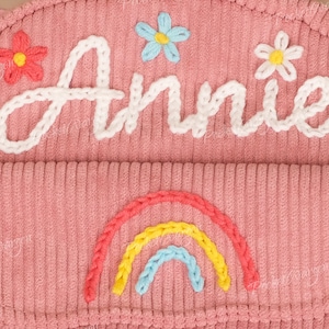 Personalized Kids Mini Backpack: Hand-Embroidered Custom Name Bag zdjęcie 6