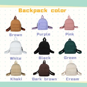 Personalisierter Kinder Mini-Rucksack: Handbestickter individueller Namenstasche Bild 2
