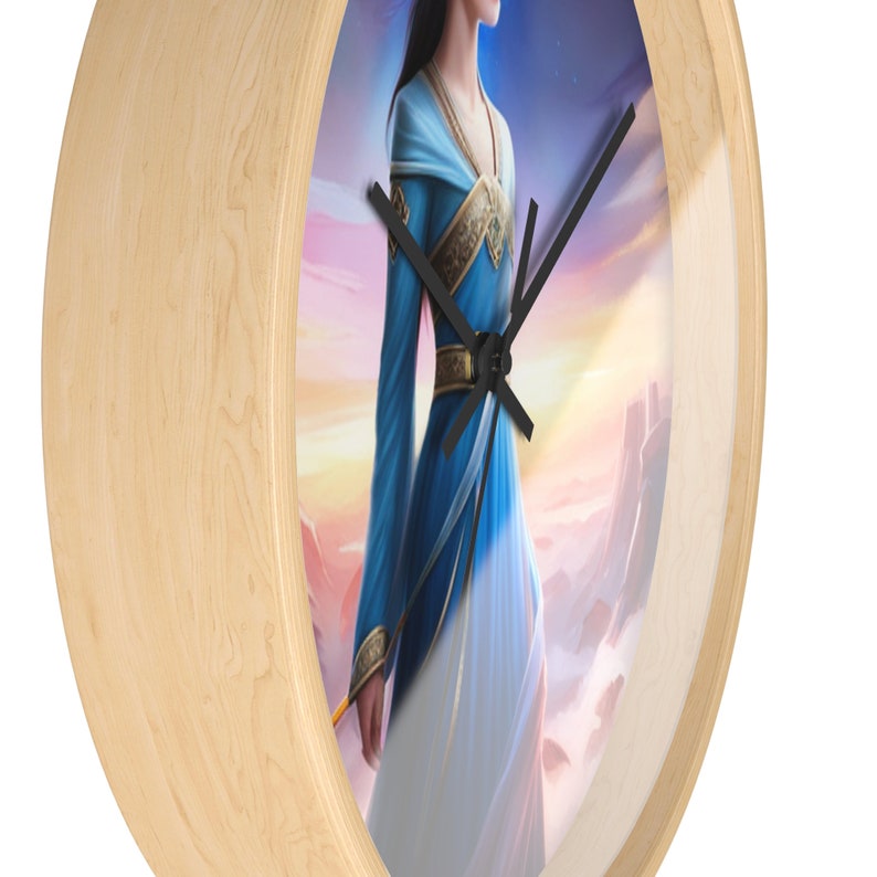 Enchanting Fantasy Wall Clock With Girl Art Perfect Gift Etsy