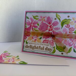 SC03 (verzenden Cheer handgemaakte wenskaart #9 - aanmoediging - begroeting - vakantie - cadeau - uniek - bloemen - bloemen - zegeningen - heerlijk)