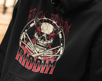 Felpa con cappuccio Riddim Dubstep Festival Clothes EDM Rave Felpa con cappuccio