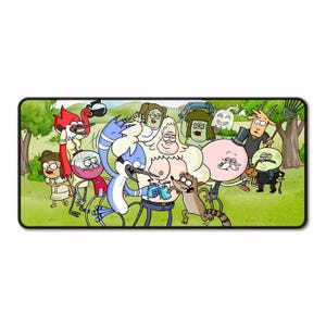 Cartoon-Themed Desk Mat, Vibrant Character Design Mousepad for Gaming & Office, TV Show Design for Gaming