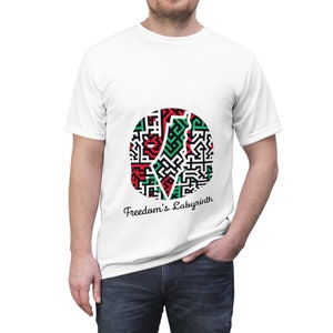 Palestina en cada punto - Camiseta con mapa detallado