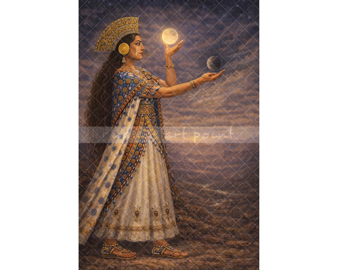 Solar Moon Inca Mama Quilla, Inca Moon Goddess of the Andes, Divine Lunar Mother and ...