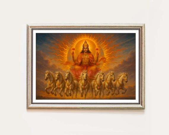 Surya Dev- Sun God, Chariot of Seven Horses, Good Health