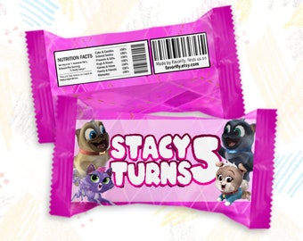 Puppy Dog Pals Rice Krispies Treats Wrapper - Favor Bags - Krispies - Rice Treats - Digital File - Customizable (PDF, JPG & SVG)