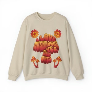 Mushroom Lover Groovy Retro Unisex Heavy Blend™ Crewneck Sweatshirt