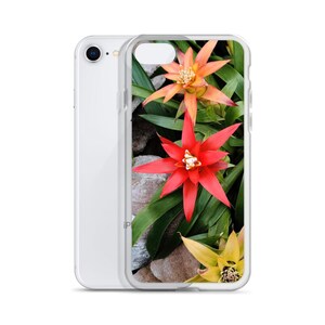 Floral Print Flexible Clear Case for iPhone®