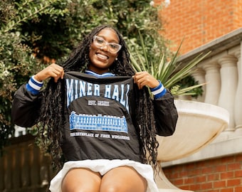 Zeta Miner Hall Pullover - Black/Royal Blue