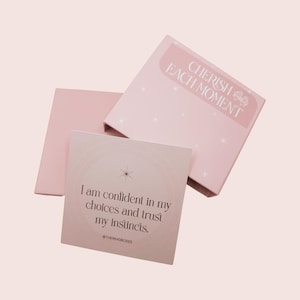 Juego de tarjetas de afirmación de Trb, juego de regalo inspirador, tarjetas con citas inspiradoras, afirmación positiva diaria, tarjetas de atención plena, práctica de cuidado personal