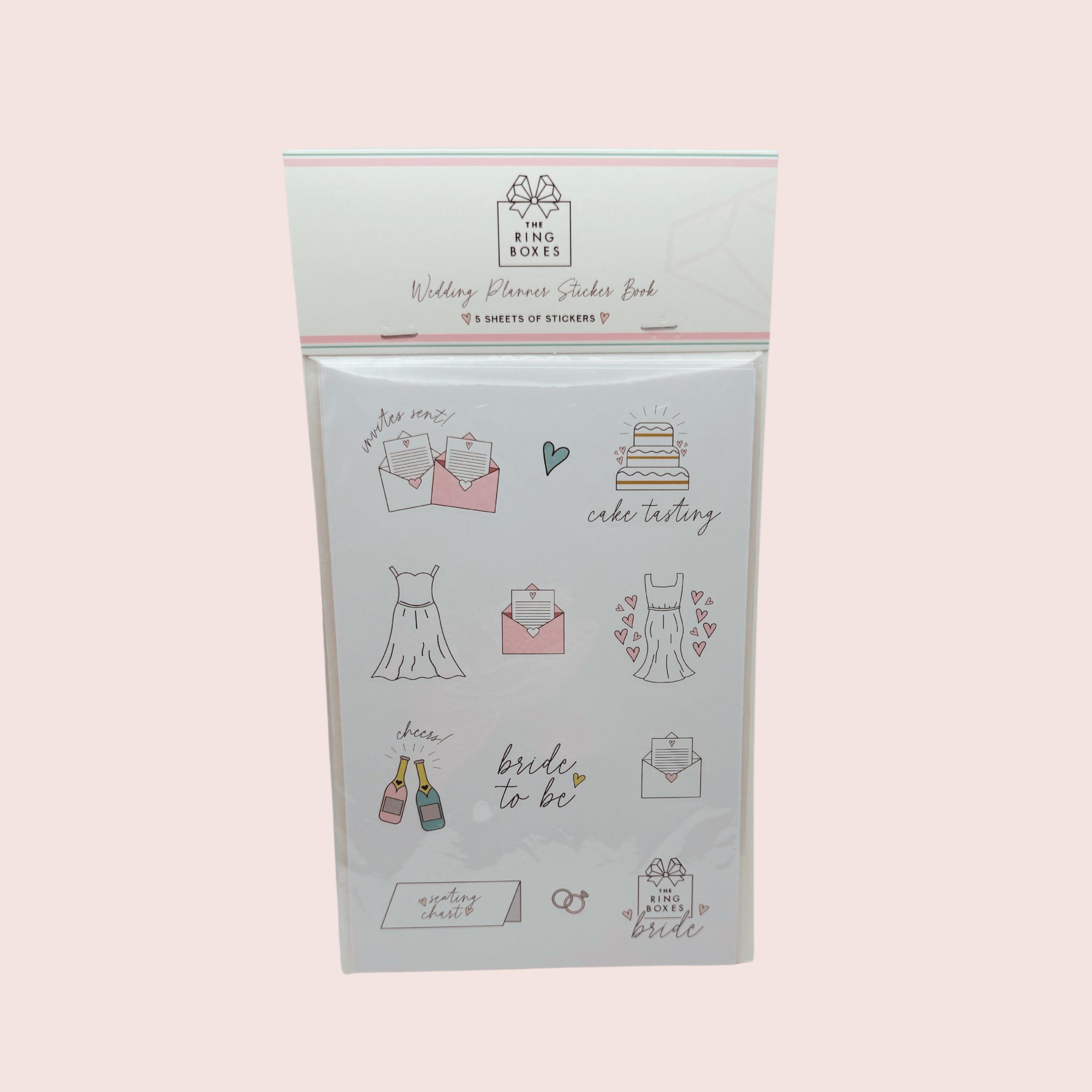 Trb-Sticker Set, Planner Stickers, Marriage Sticker Set, Wedding Dress, Wedding Sticker, Bride to Be Sticker Gift for Her, Ring Box Sticker