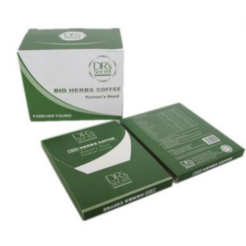 6 Boxes Drs Secret Bio Herbs Instant Coffee for Men Forever Young