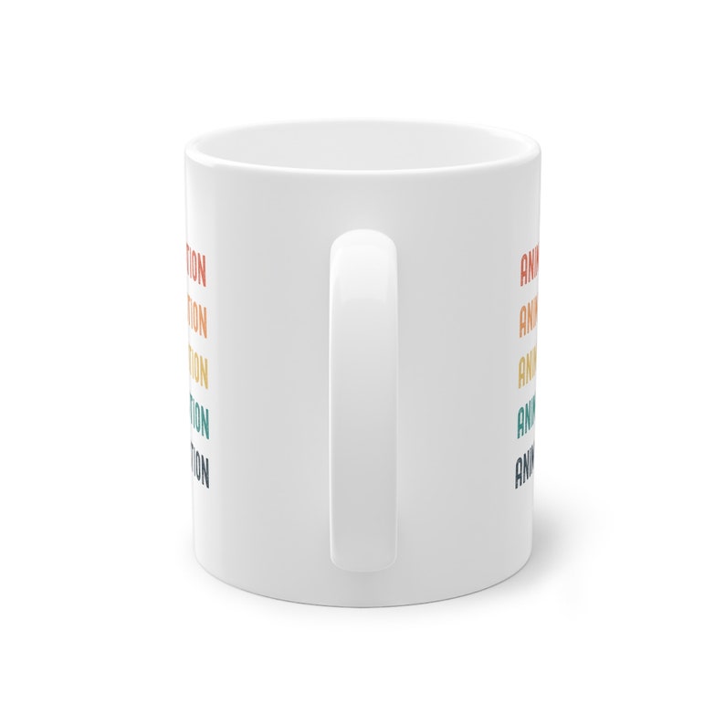Vegan Coffee Mug, White Ceramic Mug, Gift for Vegans, Coffee Cup, Office Mug, Vegetarian Mug, Animal Liberation Retro, Gift for Vegan Person image 5