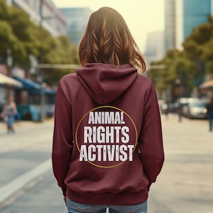 Vegan Hoodie, Animal Liberation, Gift for Vegan Person, Gildan 18500 Hooded Sweatshirt, Veganism, Gifted Vegan, Animal Rights Activist