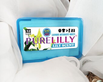 PureLilly Laundry Detergent Sheets 32 Count
