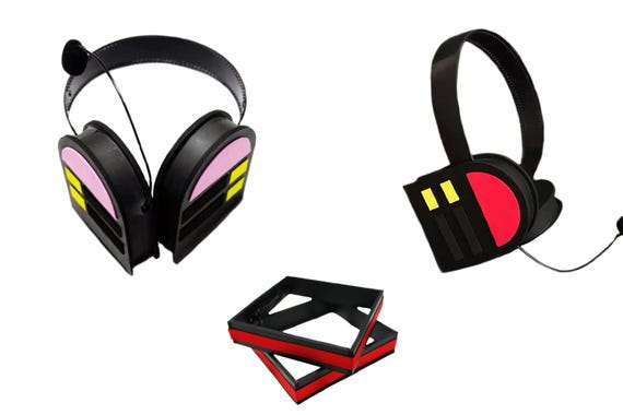 Hatsune Miku Cosplay Costume Accessory Headdress Headphone PVC Props Stirnband venda Bandeau fascia per capelli arco de cabelo