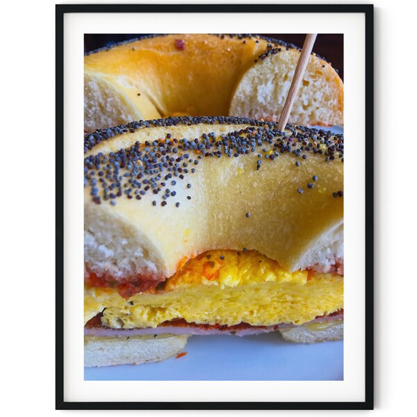 Filled Bagel Photo Instant Digital Download Wall Art Print Image