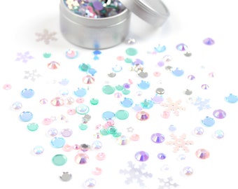 Frosted Crystal Embellishment Mix