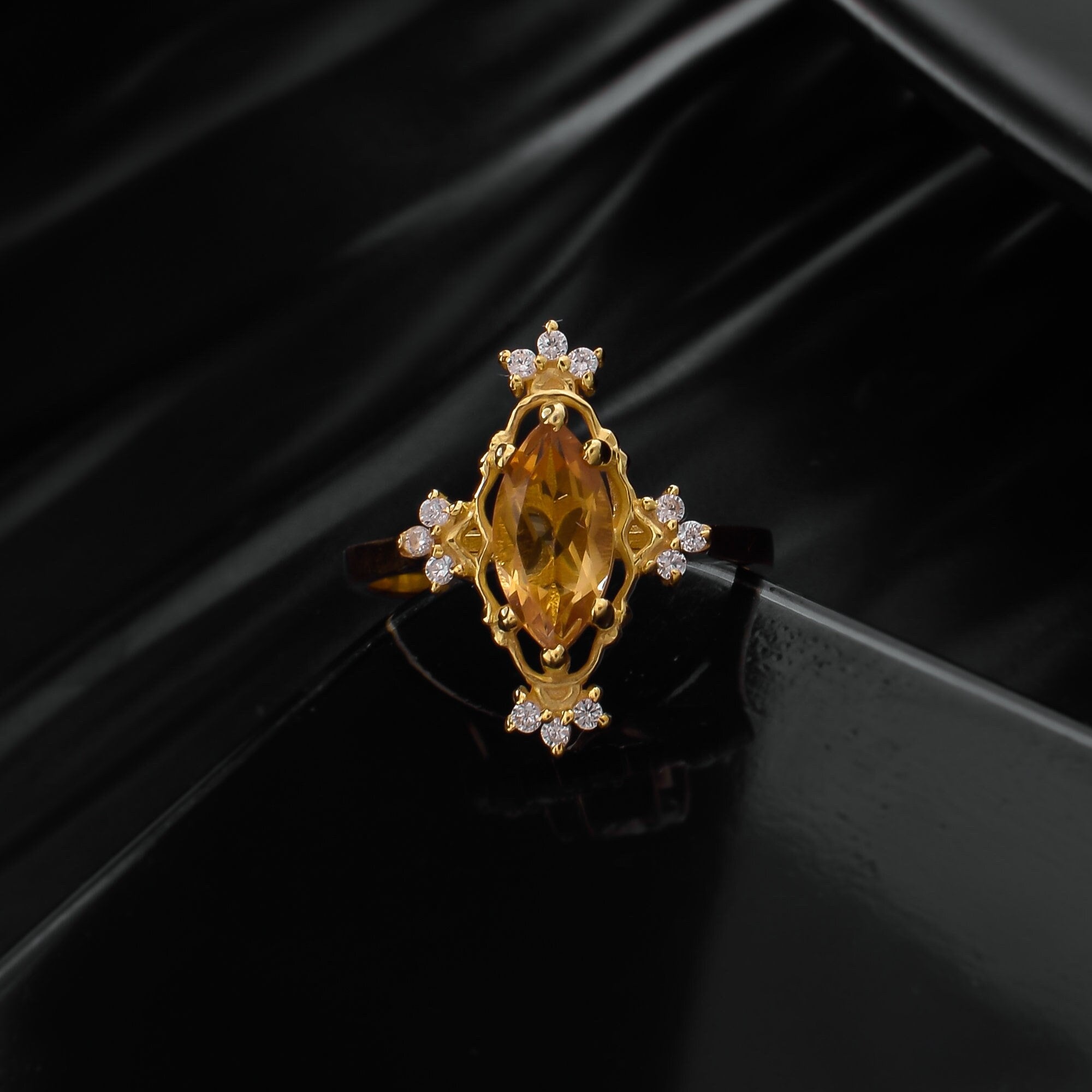 Victorian citrine rings - Etsy 日本