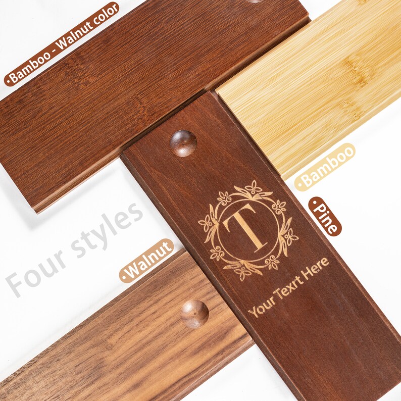 Personalized Embossed Named Wooden Whiskey Dispenser丨engraved Alcohol