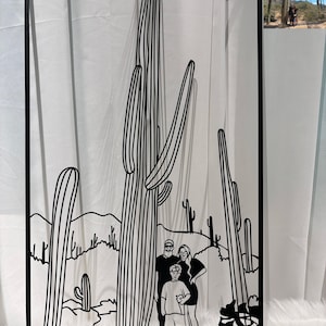 Photo Gifts | Custom Portrait from Photo Image on Metal Wall Art, Family Portrait Laser Cutting, Personalized Anniversary, Father&#39;s Day Gift