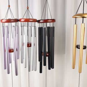 Custom Memorial Wind Chimes | Personalized Listen to the Wind Sympathy Wind Chime | In Memory of Wind Chime | Remembrance Bereavement Gifts