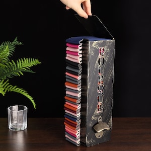 Personalisierter Kühler Spender mit Deckeln, benutzerdefinierter Dosenkühler mit Flaschenöffner für Bierliebhaber, individuelles Geschenk für Papa, Vatertag
