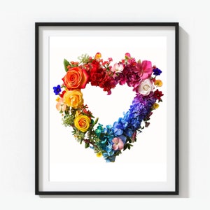 Imágenes Prediseñadas 3D del Día de San Valentín, Imágenes Prediseñadas del Día del Amor, Flores y Corazón, Orgullo LGBT
