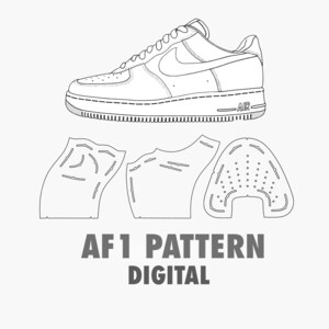 Nike Air Force Ones Template Svg Etsy